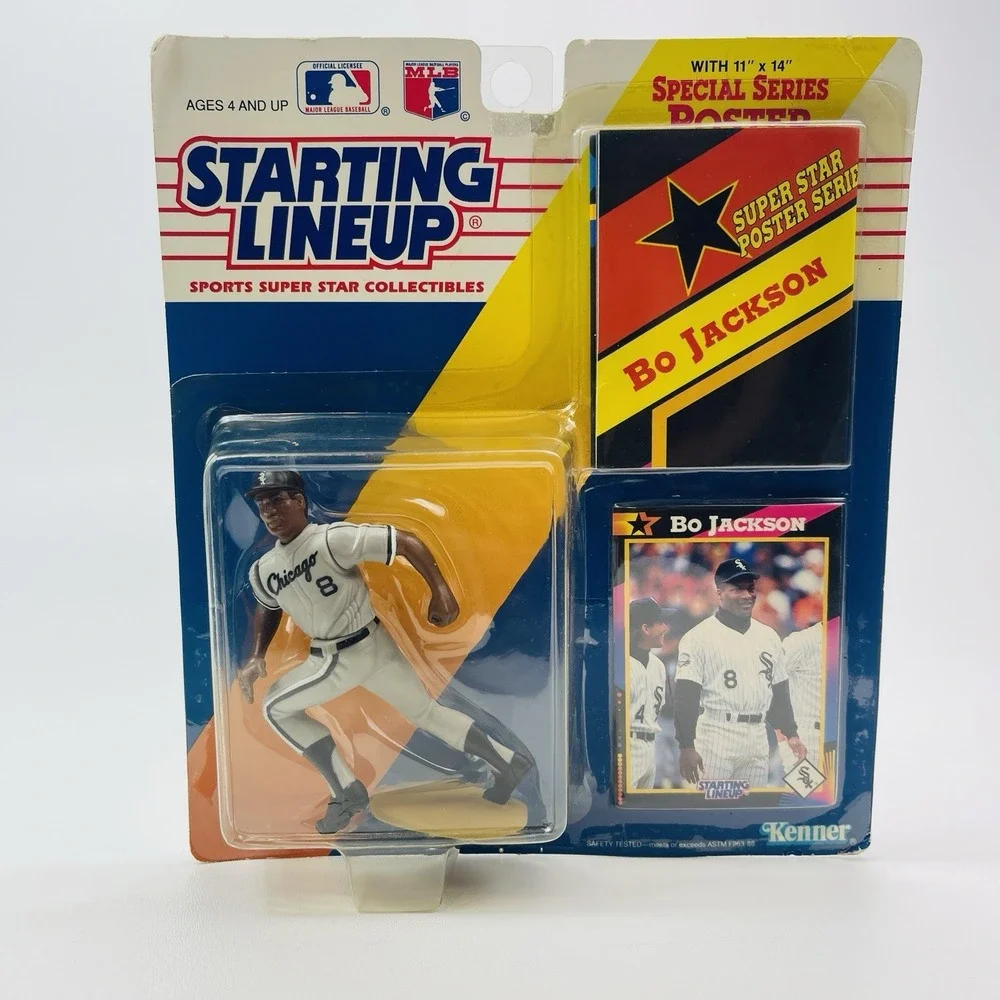 1991 Bo Jackson Chicago White Sox Starting Lineup MLB Action Figure Kenner